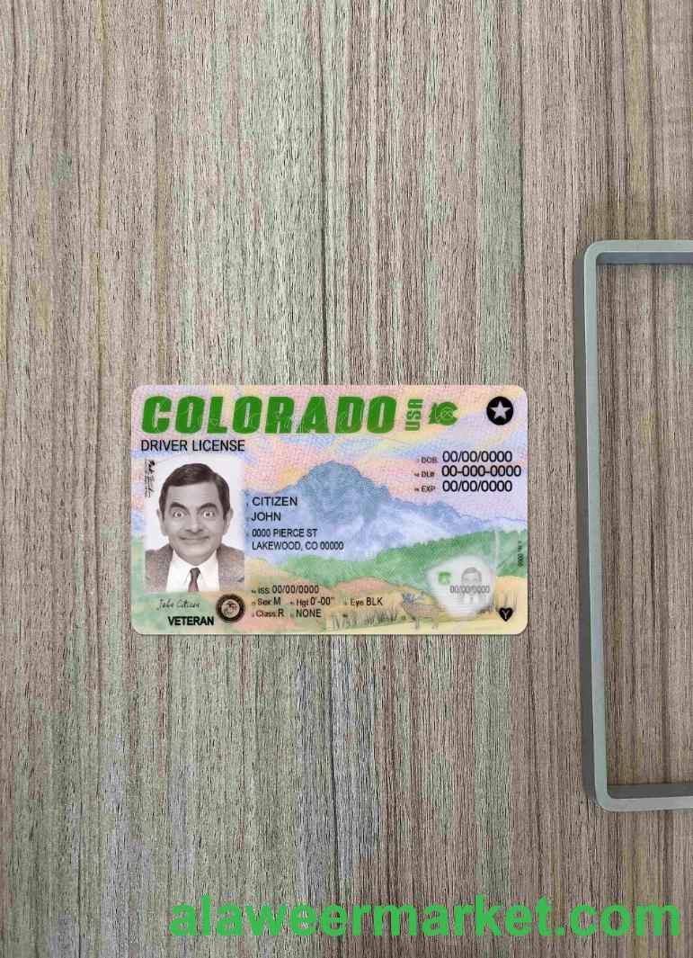 USA Colorado driving license 2022-present photolook FRONT